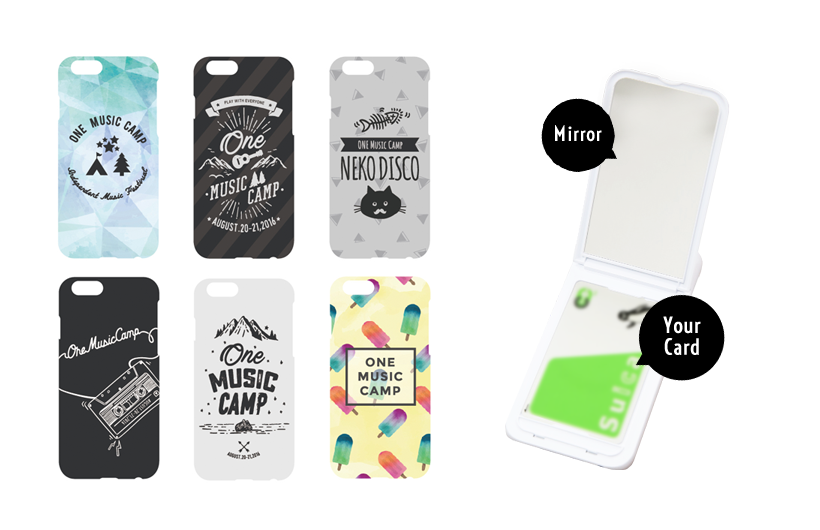 グッズ第二弾、ミラーにもなるiPhoneケース。