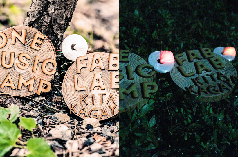 超工作！光るテントプレートをつくろう！