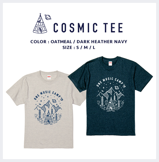 ONE MUSIC CAMP 2019 COSMIC Tシャツ