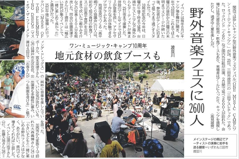 開催の様子が神戸新聞に掲載されました！