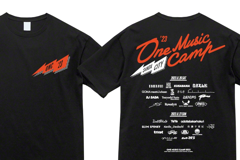野外フェス「ONE MUSIC CAMP 2023」オフィシャルグッズの公開
