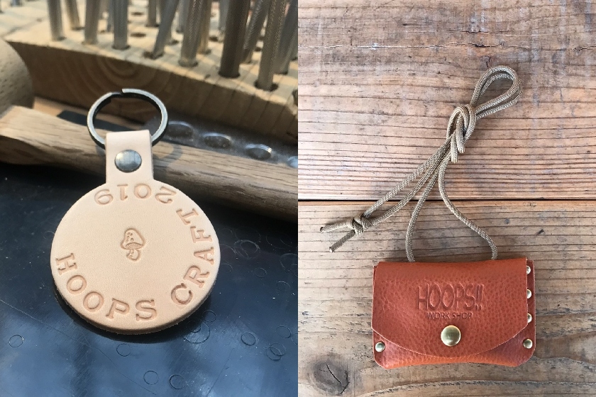 レザーでつくるキーホルダー&コインケースワークショップ